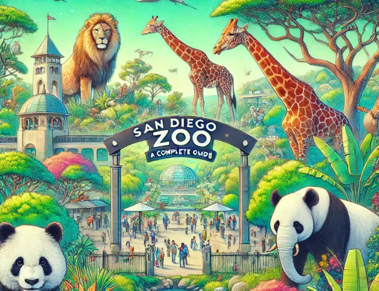 the image of the San Diego Zoo with the title "San Diego Zoo - A Complete Guide"